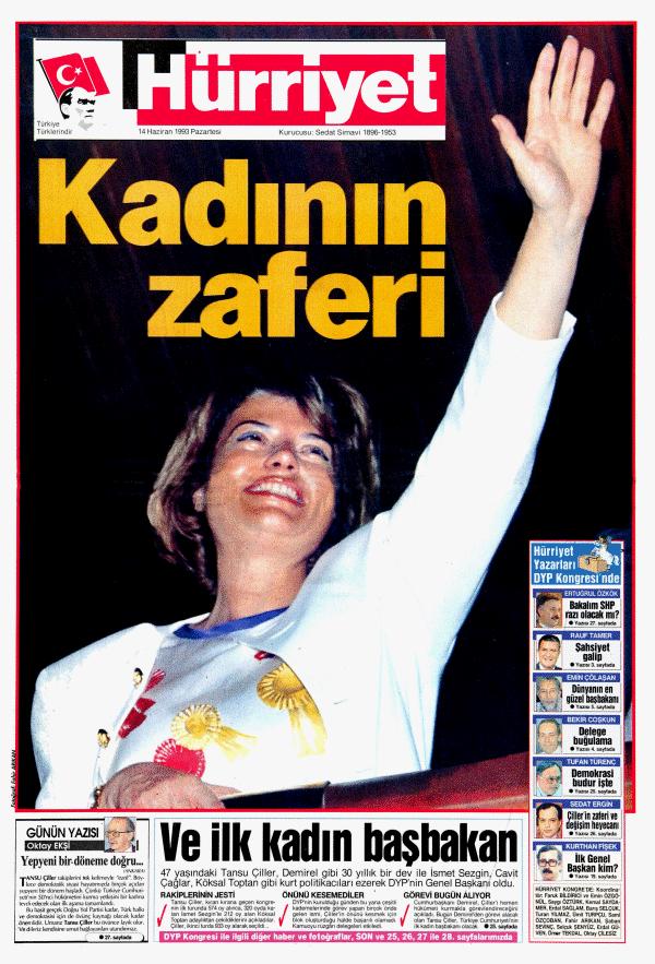 Tansu Çiller Hürriyet